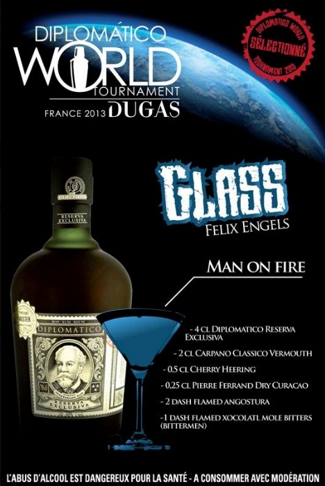 Cocktail à base de rhum Diplomatico