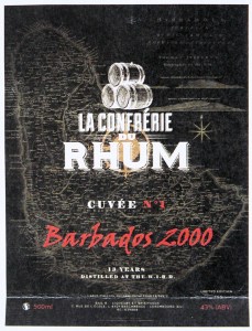 etiquette-cuvé n°1-rhum-barbados-2000