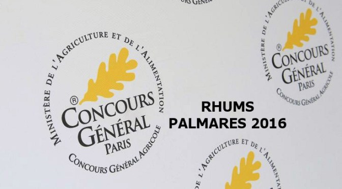 Résultat des meilleurs rhums récompensés au CGA Paris 2016