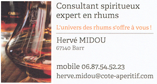 carte de visite expert en rhums