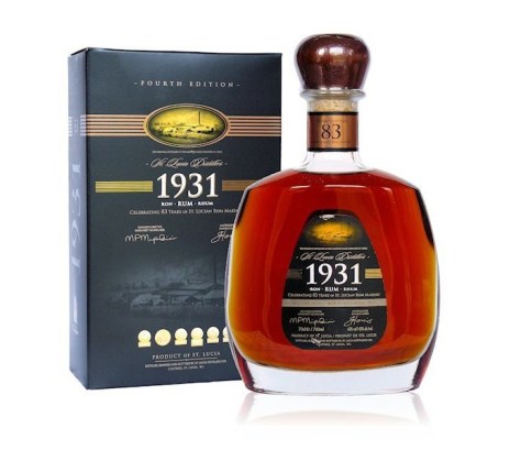 Rhum Sainte Lucia 1931 4ème édition - Rhum de Sainte Lucie - Rhum de tradition anglaise