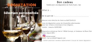 bon cadeau dégustation de rhums